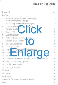ESOP Coach:: Table of Contents